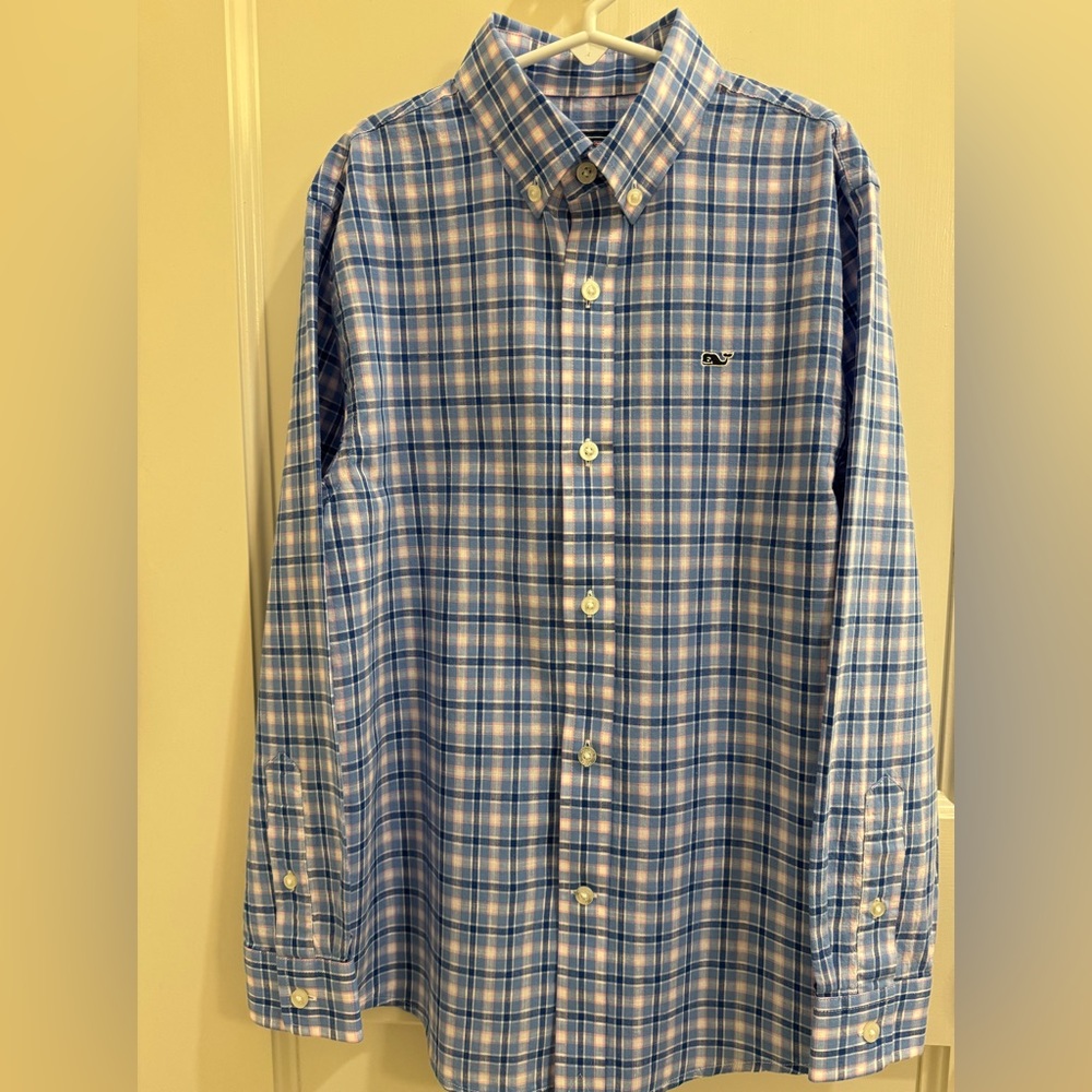 Vineyard vines boys plaid shirt